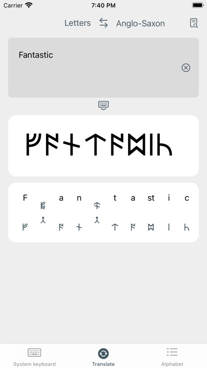 Write in Runic