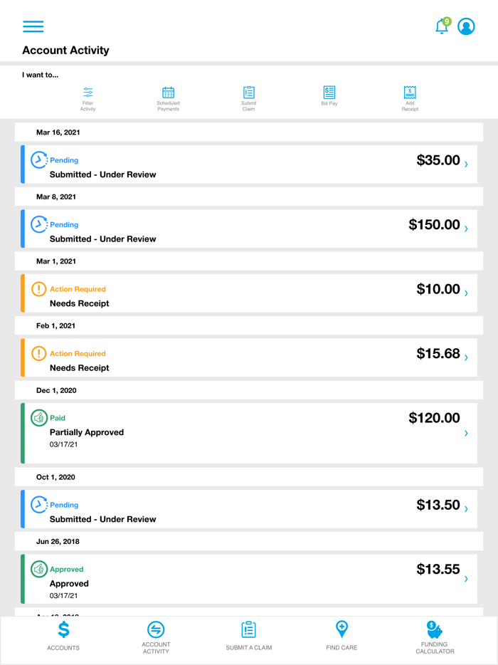 MBH Spending Account