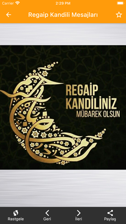 #2. Kandil Mesajları (İnternetsiz) (iOS) Podle: Ramazan ERBASARAN