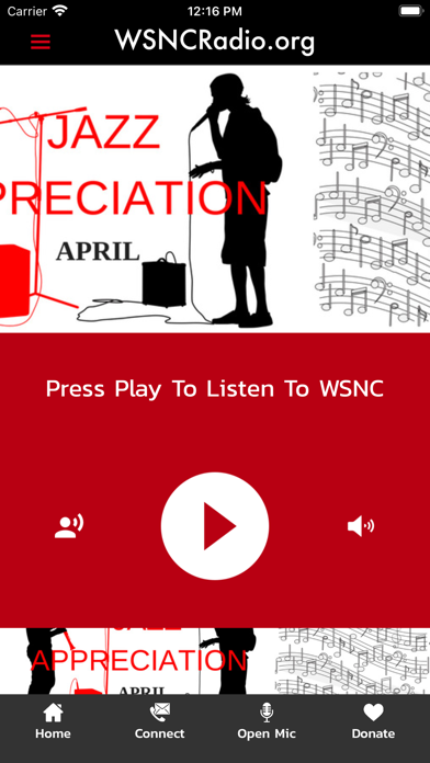 90.5 WSNC-FM Screenshot