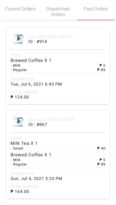 FoodTapp PH Partner App Screenshot