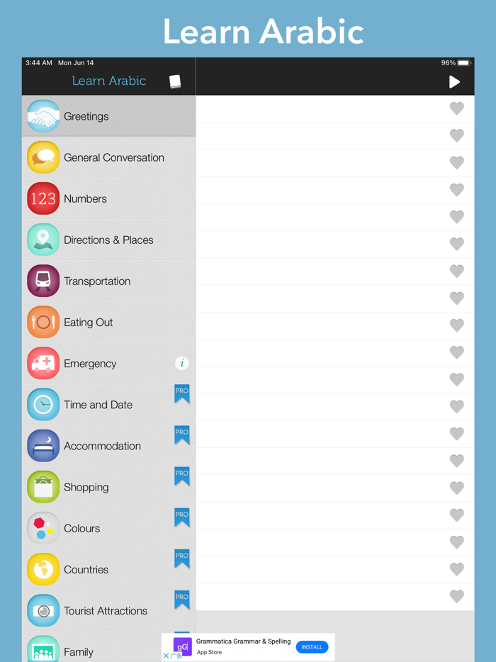 Learn Arabic Travel Phrasebook