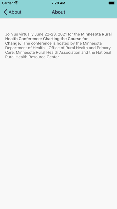 MN Rural Health Conference Screenshot