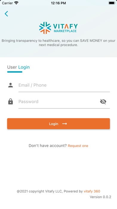 Vitafy Marketplace Screenshot