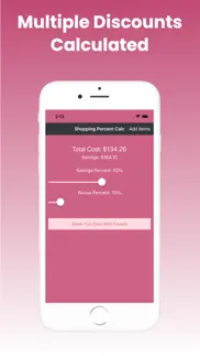 shopping % calculator discount iphone screenshot 2