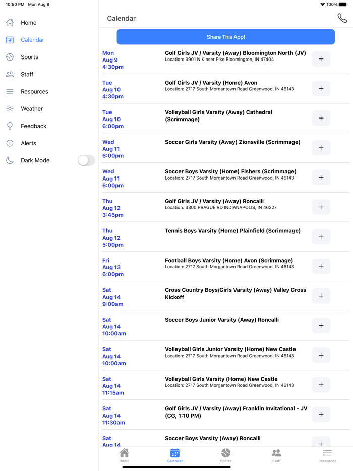 Center Grove Athletics