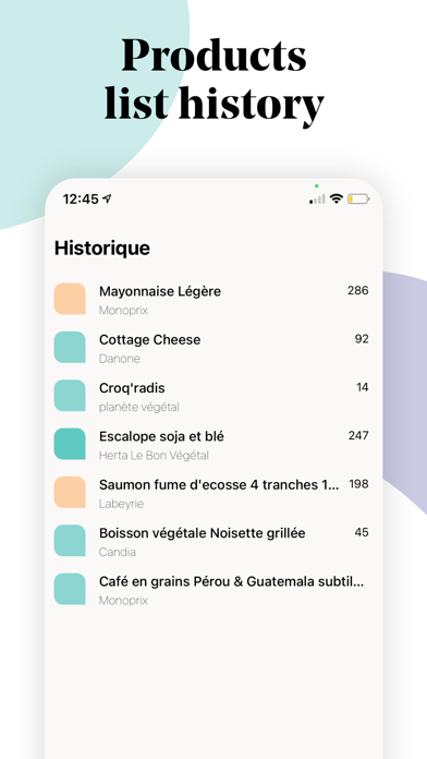 Nutrition facts - Food scanner Screenshot