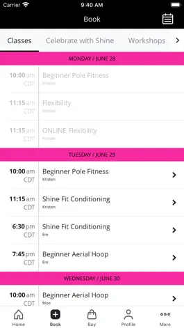Game screenshot Shine Fitness Studio apk
