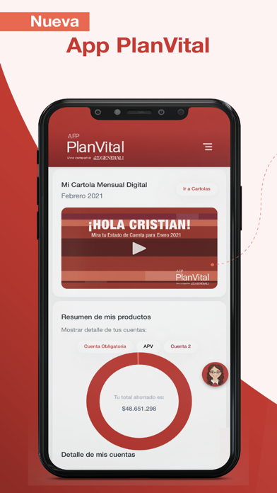 AFP PlanVital Screenshot