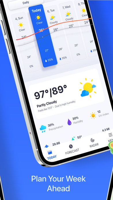 1Weather: Forecast and Radarのおすすめ画像3