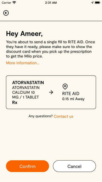Milo Health Screenshot