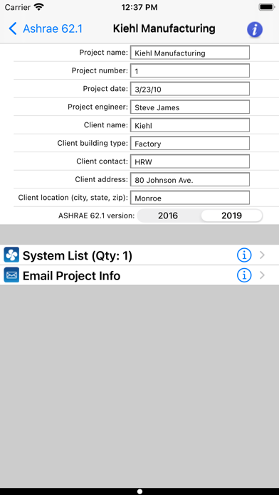 Screenshot #1 pour HVAC ASHRAE 62.1