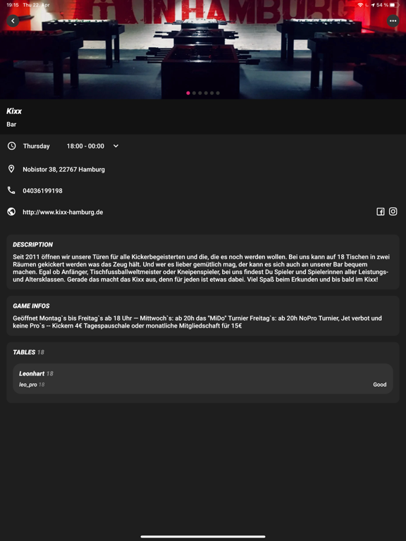 Let's Foos iPad screenshot 5 - Sports app