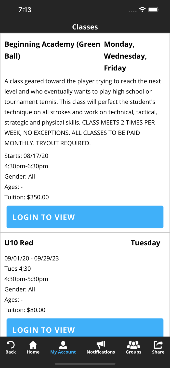 Bill Clark Tennis Academy