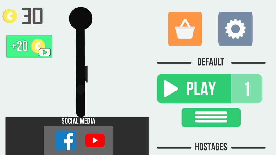 #3. Mr. Stickman and the Bullet (iOS) بواسطة: Nikita Shirmankin