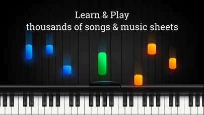 Screenshot #1 pour Piano - Play any song & sheets