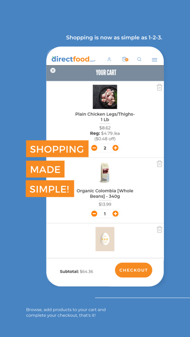 DirectFood.Store Screenshot