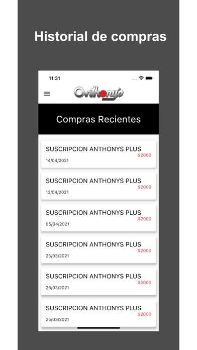 Tiendas Anthonys Screenshot