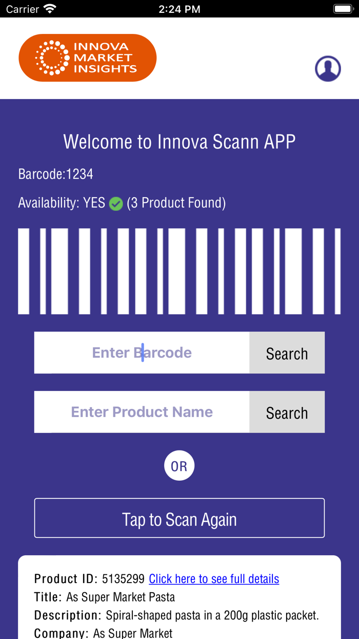 Innova Scan App