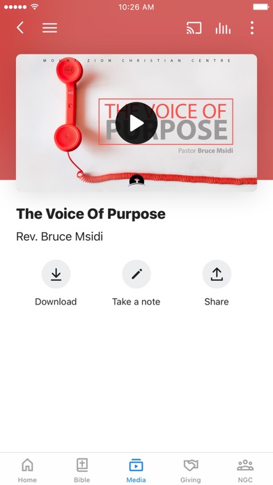 Mount Zion Christian Centre Screenshot