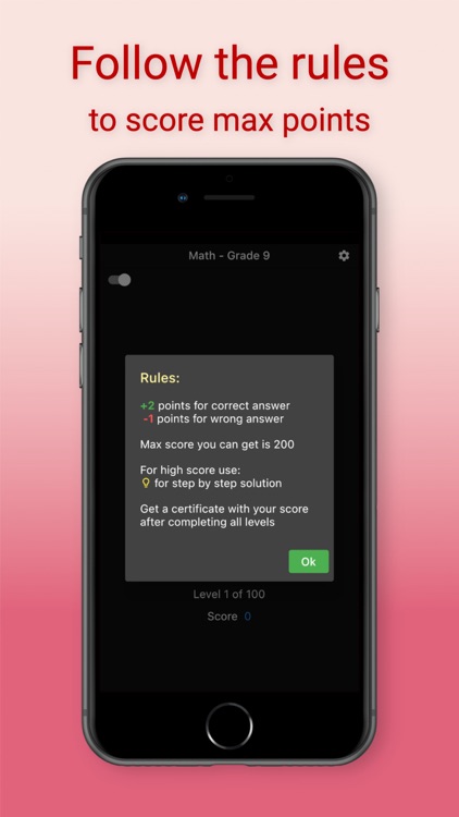 9th Grade Math Challenge screenshot-3