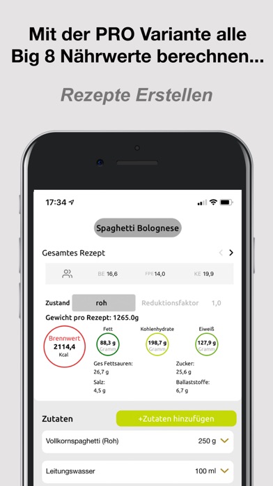Rezeptrechner PRO Screenshot