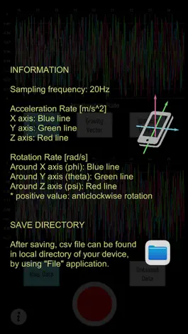 Game screenshot Gyro Sensor CSV apk