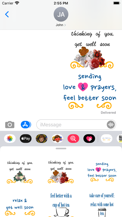 get well soon stickers! Screenshot