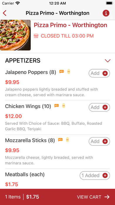 Pizza Primo Screenshot