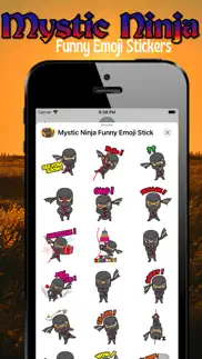 mystic ninja funny emoji stick iphone screenshot 3