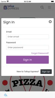 taliup express iphone screenshot 2