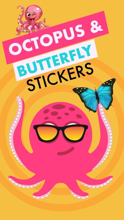 Butterfly & Octopus Stickers