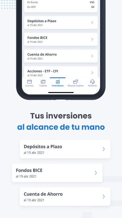 Banco BICE Screenshot