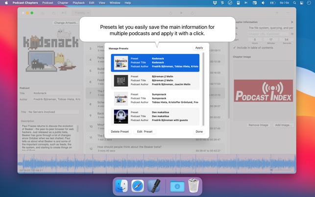 Chapters for Mac — An App for Adding Chapter Markers to Podcasts — Tools  and Toys