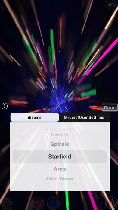 Screenshot #2 pour iBeams HD Music Visualizer