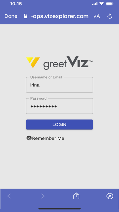 GreetViz Screenshot