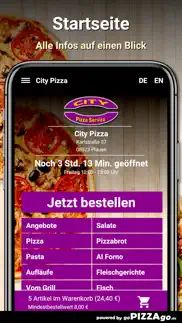 city-pizza plauen iphone screenshot 2