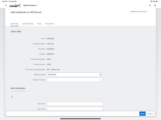 Arthrex Fiori Client iPad screenshot 8 - Business app
