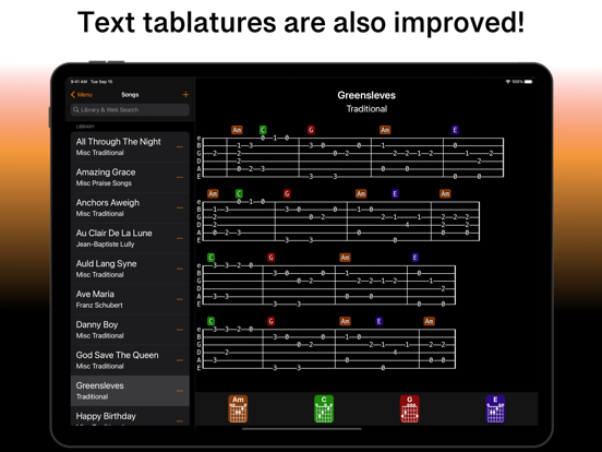 SongFolio: Chords,Tabs,Setlist iPad app afbeelding 3