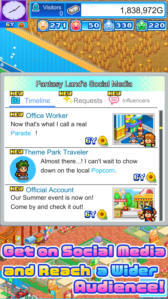 #4. Dream Park Story (iOS) Podle: Kairosoft Co.,Ltd