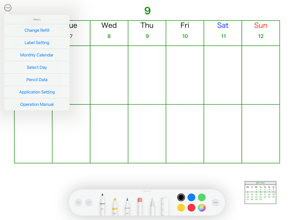 #2. Refill Calendar (iOS) بواسطة: SHIN INABA