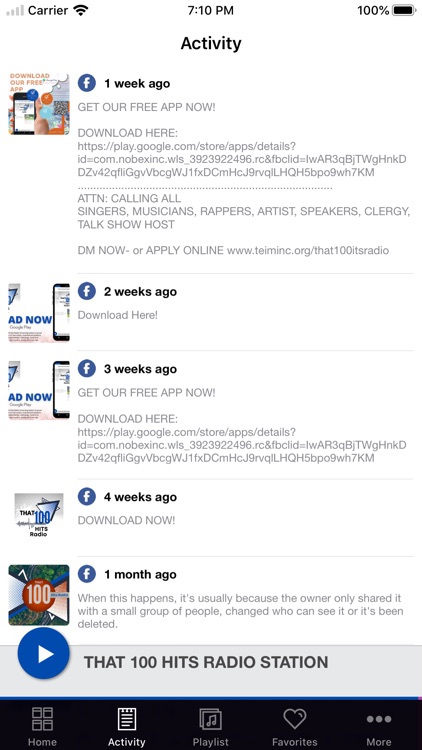 THAT 100 HITS RADIO STATION