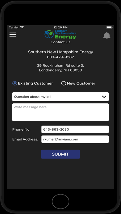 Southern NH Energy Screenshot