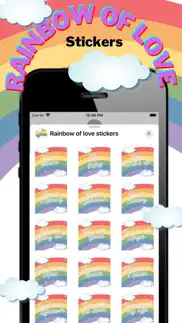 rainbow of love stickers iphone screenshot 3