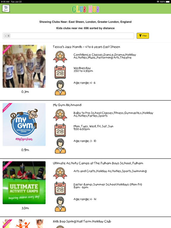 Screenshot #6 pour Club Hub UK - Kids Activities