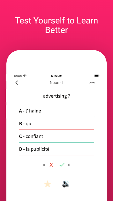 Practice English French Words Screenshot