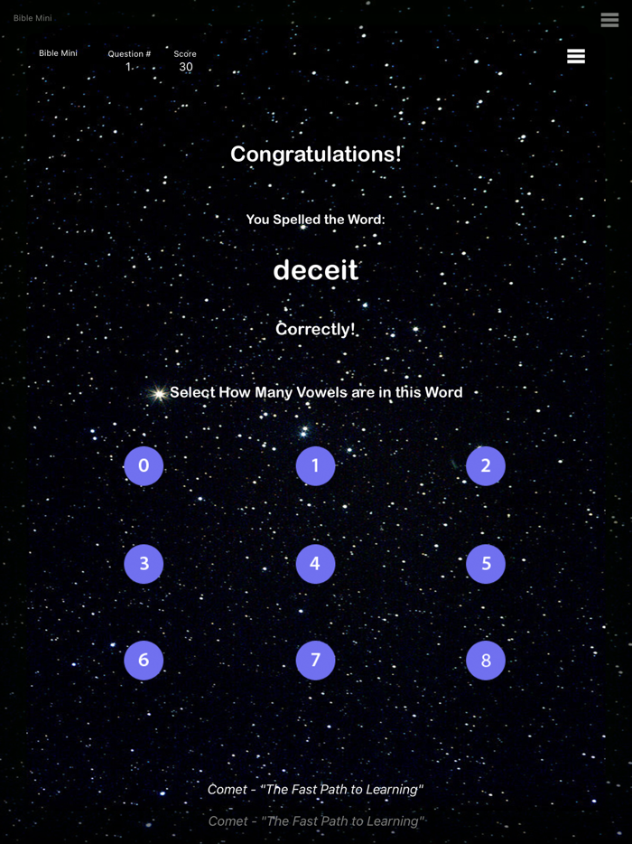 Sports - Comet Spelling Game