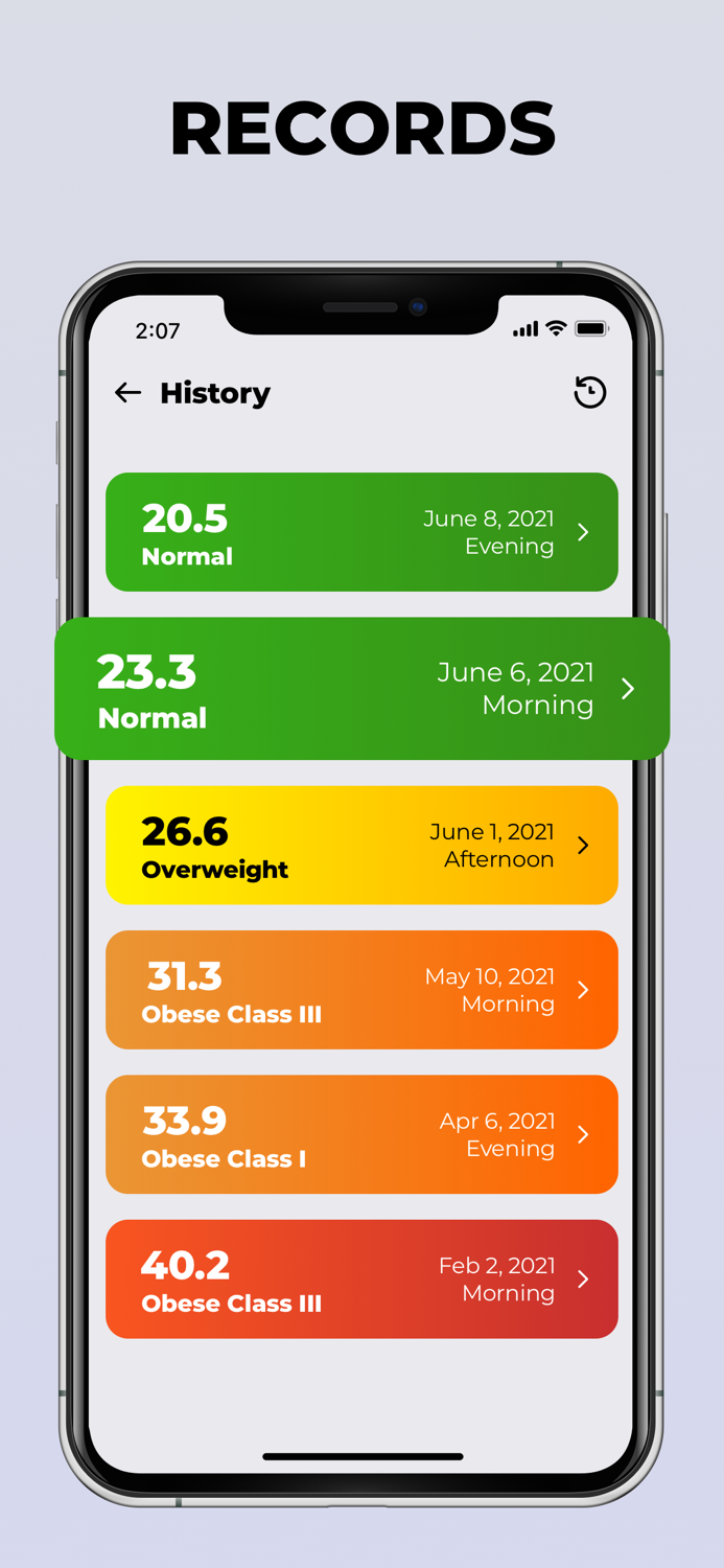 BMI Calculator Weight Tracker