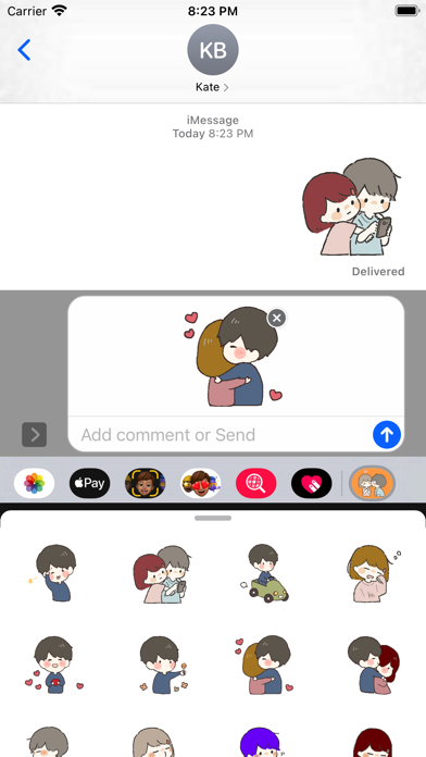 Screenshot #1 pour Boy and Girl Stickers