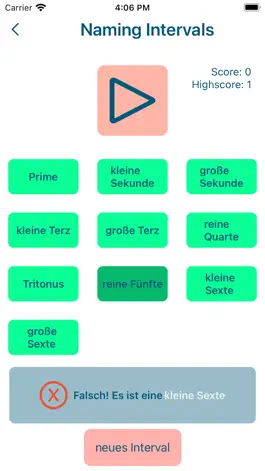Game screenshot Naming Intervals hack